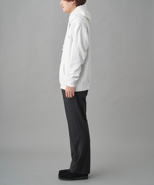 77circa（ナナナナサーカ）の「ONE BY ONE embloidery hoody (oo21aw-04)（パーカー・レディース・チャコールグレー/ホワイト・LARGE/MEDIUM/X-LARGE）」の7枚目の写真