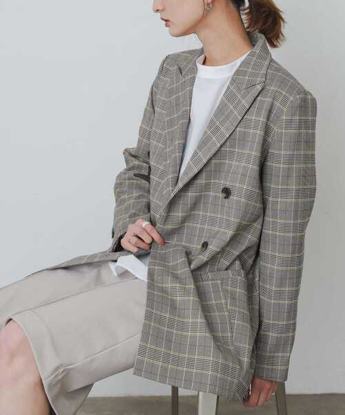 SENSE OF PLACE by URBAN RESEARCH（センスオブプレイスバイアーバンリサーチ）の「チェックテーラードジャケット（テーラードジャケット・レディース・チェック・ONE）」の14枚目の写真