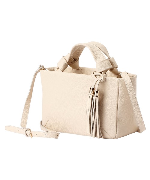 Atelier nuu（アトリエヌウ）の「Atelier nuu loopミニボストン（ショルダーバッグ・レディース・スカイブルー/アイボリー/ピンクベージュ/グレイッシュベージュ/ネイビー/ブラック・FREE）」の9枚目の写真