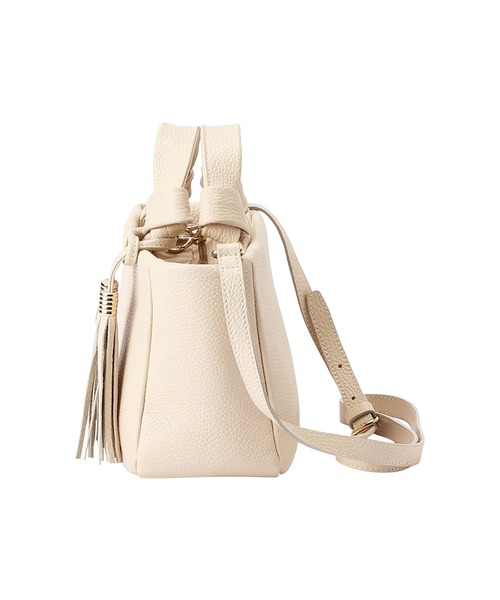 Atelier nuu（アトリエヌウ）の「Atelier nuu loopミニボストン（ショルダーバッグ・レディース・スカイブルー/アイボリー/ピンクベージュ/グレイッシュベージュ/ネイビー/ブラック・FREE）」の10枚目の写真