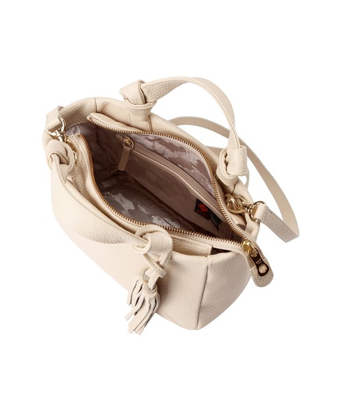 Atelier nuu（アトリエヌウ）の「Atelier nuu loopミニボストン（ショルダーバッグ・レディース・スカイブルー/アイボリー/ピンクベージュ/グレイッシュベージュ/ネイビー/ブラック・FREE）」の12枚目の写真