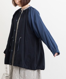 POU DOU DOU | ウェザーノーカラーモッズ風ブルゾンコート(モッズコート)