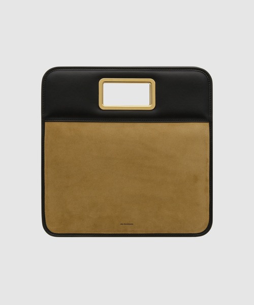JIL SANDER(ジルサンダー)の「SQUARE HANDLE CLUTCH(クラッチバッグ・レディース・ブラウン系・U)」の1枚目の写真
