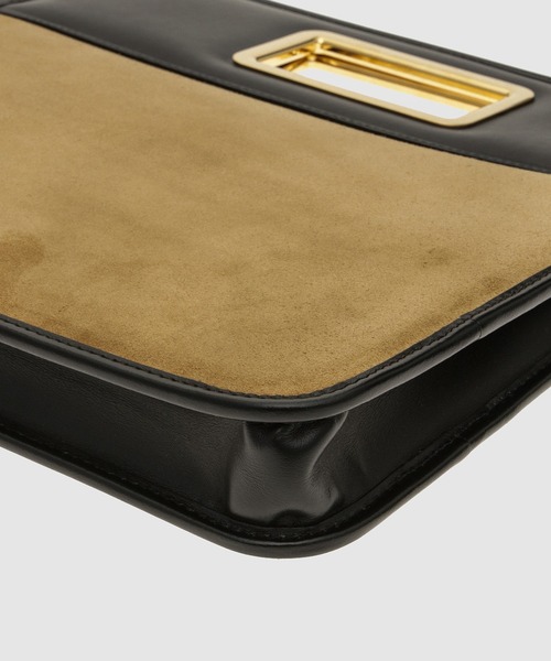 JIL SANDER(ジルサンダー)の「SQUARE HANDLE CLUTCH(クラッチバッグ・レディース・ブラウン系・U)」の3枚目の写真