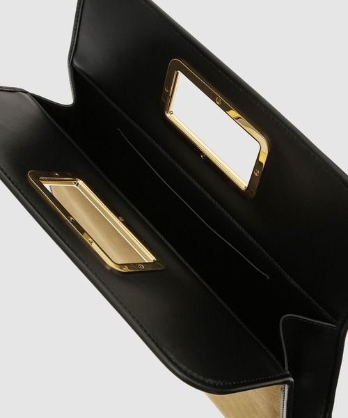 JIL SANDER(ジルサンダー)の「SQUARE HANDLE CLUTCH(クラッチバッグ・レディース・ブラウン系・U)」の4枚目の写真