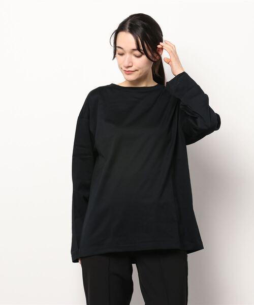 N.O.R.C（ノーク）の「シルケットロンT（Tシャツ/カットソー・レディース・ホワイト/ブラック・S/M）」の2枚目の写真