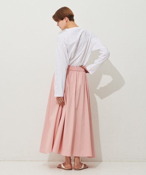 N.O.R.C（ノーク）の「シルケットロンT（Tシャツ/カットソー・レディース・ホワイト/ブラック・S/M）」の5枚目の写真