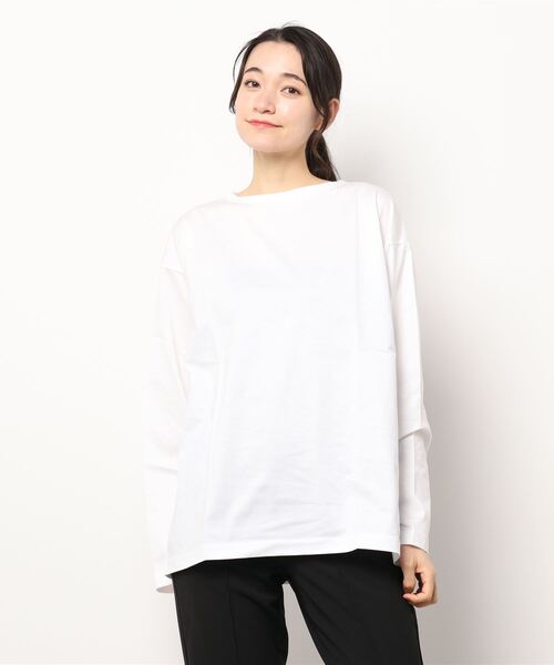 N.O.R.C（ノーク）の「シルケットロンT（Tシャツ/カットソー・レディース・ホワイト/ブラック・S/M）」の15枚目の写真