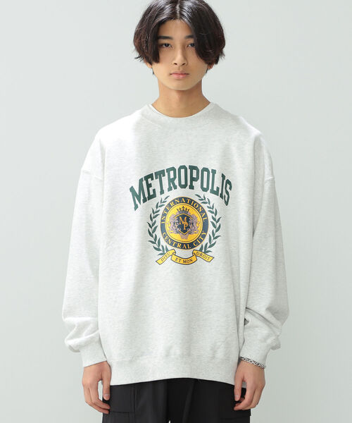 BeAMS DOT（ビームスドット）の「【WEB限定】BeAMS DOT / カレッジスウェットシャツ（スウェット・メンズ・ネイビー/グレー・MEDIUM/LARGE）」の3枚目の写真