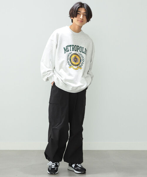 BeAMS DOT（ビームスドット）の「【WEB限定】BeAMS DOT / カレッジスウェットシャツ（スウェット・メンズ・ネイビー/グレー・MEDIUM/LARGE）」の4枚目の写真