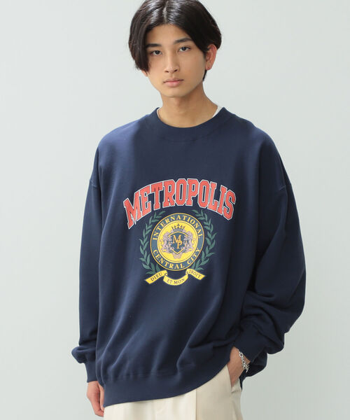 BeAMS DOT（ビームスドット）の「【WEB限定】BeAMS DOT / カレッジスウェットシャツ（スウェット・メンズ・ネイビー/グレー・MEDIUM/LARGE）」の13枚目の写真