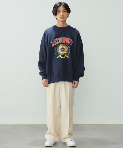 BeAMS DOT（ビームスドット）の「【WEB限定】BeAMS DOT / カレッジスウェットシャツ（スウェット・メンズ・ネイビー/グレー・MEDIUM/LARGE）」の14枚目の写真