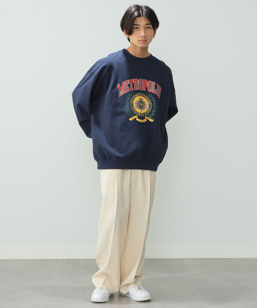BeAMS DOT（ビームスドット）の「【WEB限定】BeAMS DOT / カレッジスウェットシャツ（スウェット・メンズ・ネイビー/グレー・MEDIUM/LARGE）」の15枚目の写真