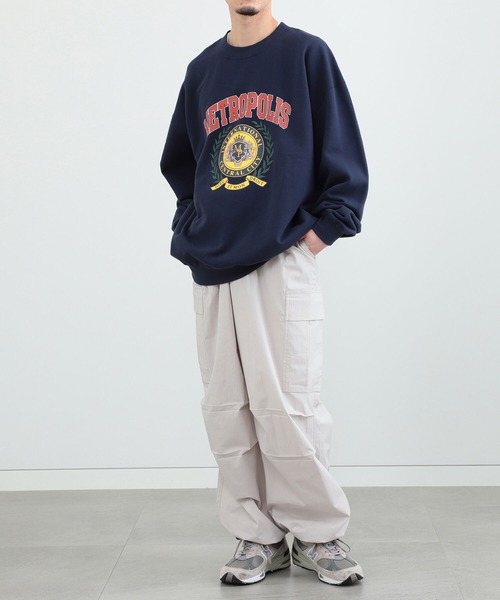 BeAMS DOT（ビームスドット）の「【WEB限定】BeAMS DOT / カレッジスウェットシャツ（スウェット・メンズ・ネイビー/グレー・MEDIUM/LARGE）」の9枚目の写真