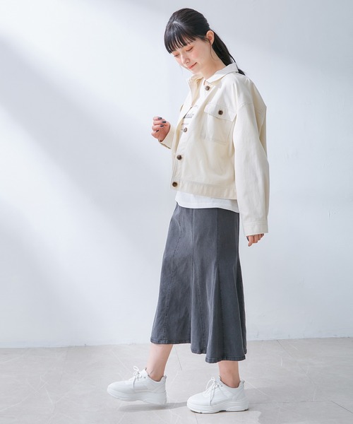 Honeys(ハニーズ)の「ミリタリージャケット(ミリタリージャケット・レディース・カーキ/ベージュ/アイボリー・M/L/S)」の4枚目の写真