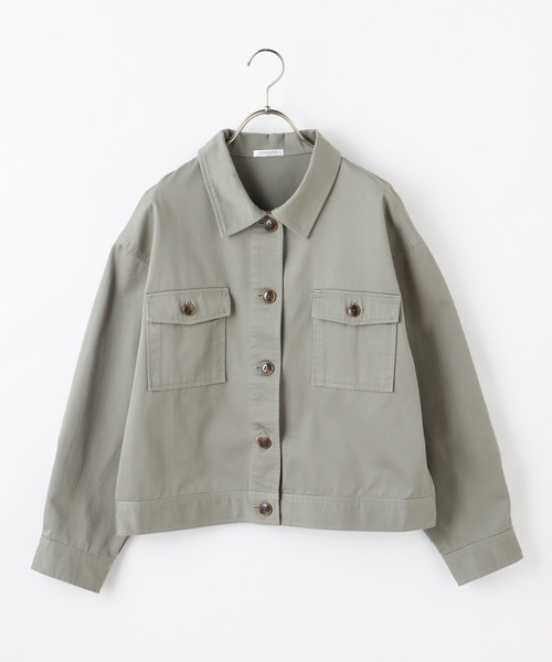 Honeys(ハニーズ)の「ミリタリージャケット(ミリタリージャケット・レディース・カーキ/ベージュ/アイボリー・M/L/S)」の18枚目の写真