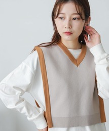 SENSE OF PLACE by URBAN RESEARCH | バイカラーニットベスト(ベスト)