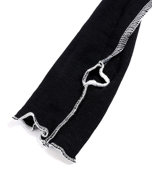 Figments（フィグメンツ）の「タイダイレイヤードステッチトップ（Tシャツ/カットソー・レディース・ブラック・FREE）」の8枚目の写真