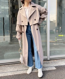 one after another NICE CLAUP | 【春の受注会アイテム】ジレにも、ショートトレンチにもなる！マルチウェイトレンチコート(トレンチコート)