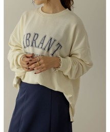 Re:EDIT | カレッジロゴプリントスウェットプルオーバー(スウェット)