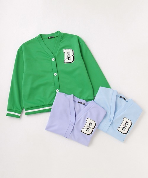 by LOVEiT（バイラビット）の「レタードカーディガン（カーディガン/ボレロ・キッズ・グリーン/ラベンダー/サックスブルー・130cm/120cm/140cm/150cm/160cm）」の12枚目の写真