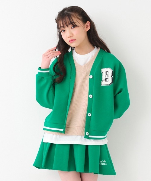 by LOVEiT（バイラビット）の「レタードカーディガン（カーディガン/ボレロ・キッズ・グリーン/ラベンダー/サックスブルー・130cm/120cm/140cm/150cm/160cm）」の15枚目の写真