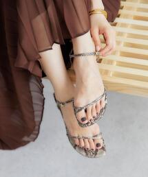 green label relaxing | 【矢野未希子さん着用】＜Oggi×green label relaxing＞トングフラット サンダル(1.5cmヒール)(サンダル)