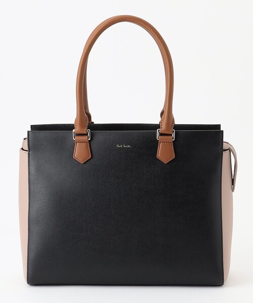 Paul Smith(ポールスミス)の「カラーブロック トートバッグ(トートバッグ・レディース・ブラック系/ブラウン系/ネイビー系・F)」の2枚目の写真
