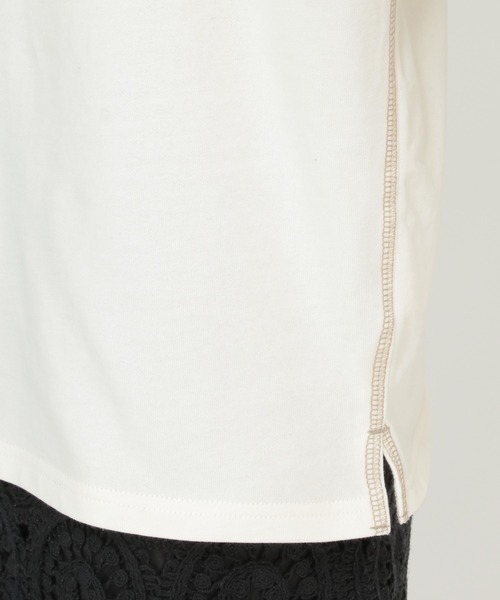 LBC(エルビーシー)の「バイオ加工配色ステッチプルオーバー(Tシャツ/カットソー・レディース・チャコールグレー/オフホワイト/ライム・M)」の13枚目の写真