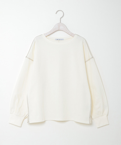 LBC(エルビーシー)の「バイオ加工配色ステッチプルオーバー(Tシャツ/カットソー・レディース・チャコールグレー/オフホワイト/ライム・M)」の22枚目の写真