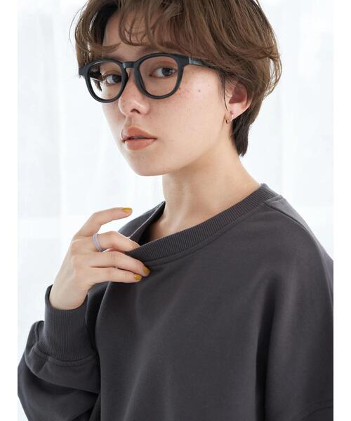 earth music&ecology(アースミュージックアンドエコロジー)の「付け襟スウェット(スウェット・レディース・チャコールグレー/アイボリー/ピンク・FREE)」の14枚目の写真