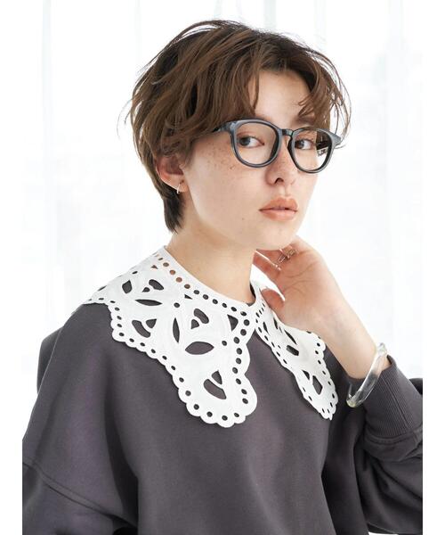 earth music&ecology(アースミュージックアンドエコロジー)の「付け襟スウェット(スウェット・レディース・チャコールグレー/アイボリー/ピンク・FREE)」の15枚目の写真