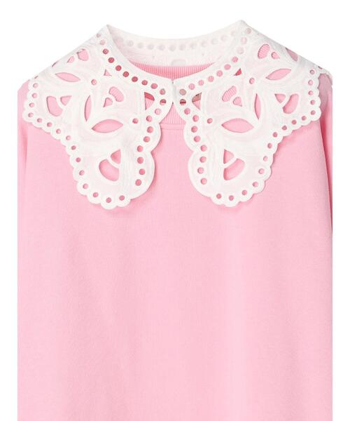 earth music&ecology(アースミュージックアンドエコロジー)の「付け襟スウェット(スウェット・レディース・チャコールグレー/アイボリー/ピンク・FREE)」の22枚目の写真