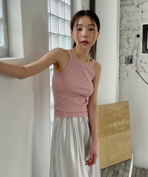 Didot.showroom（ディドット ショールーム）の「2WAY アメスリ キャミソール（キャミソール・レディース・ホワイト/グレー/ブラック/ベージュ/ミント/ピンク・FREE）」の6枚目の写真