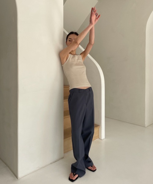 Didot.showroom（ディドット ショールーム）の「2WAY アメスリ キャミソール（キャミソール・レディース・ホワイト/グレー/ブラック/ベージュ/ミント/ピンク・FREE）」の17枚目の写真