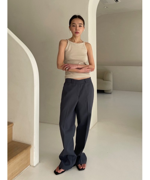 Didot.showroom（ディドット ショールーム）の「2WAY アメスリ キャミソール（キャミソール・レディース・ホワイト/グレー/ブラック/ベージュ/ミント/ピンク・FREE）」の19枚目の写真