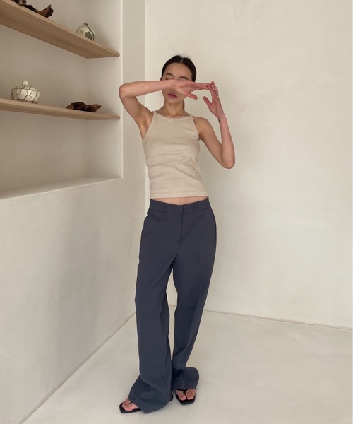 Didot.showroom（ディドット ショールーム）の「2WAY アメスリ キャミソール（キャミソール・レディース・ホワイト/グレー/ブラック/ベージュ/ミント/ピンク・FREE）」の15枚目の写真