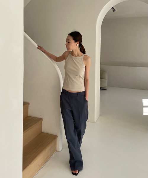 Didot.showroom（ディドット ショールーム）の「2WAY アメスリ キャミソール（キャミソール・レディース・ホワイト/グレー/ブラック/ベージュ/ミント/ピンク・FREE）」の16枚目の写真