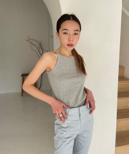 Didot.showroom（ディドット ショールーム）の「2WAY アメスリ キャミソール（キャミソール・レディース・ホワイト/グレー/ブラック/ベージュ/ミント/ピンク・FREE）」の20枚目の写真