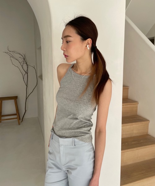 Didot.showroom（ディドット ショールーム）の「2WAY アメスリ キャミソール（キャミソール・レディース・ホワイト/グレー/ブラック/ベージュ/ミント/ピンク・FREE）」の22枚目の写真