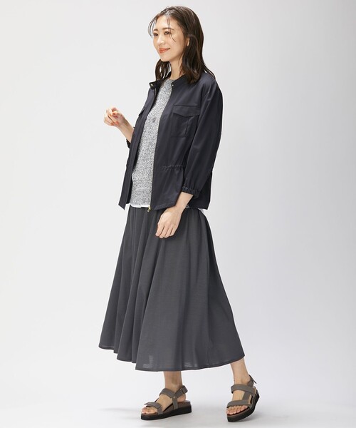 J.PRESS(ジェイプレス)の「コットンリブ ノースリーブ カットソー(タンクトップ・レディース・ホワイト系/ライトグレー系/カーキ系/ネイビー系・MEDIUM/LARGE)」の7枚目の写真