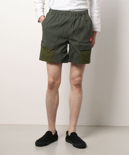 BARK MANHATTAN(バークマンハッタン)の「Manhattan Portage/マンハッタン ポーテージ/MESH POCKET SHORTS/メッシュポケットショーツ/MP-M381(その他パンツ・メンズ・セージグリーン/ブラック・SMALL)」の1枚目の写真
