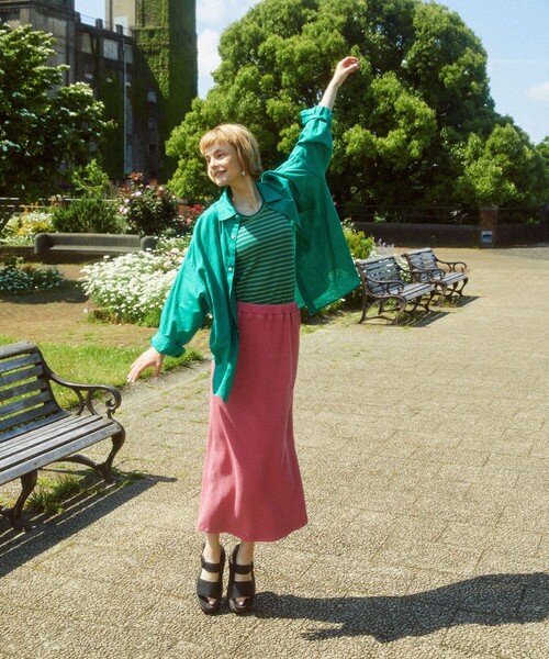 FREAK'S STORE（フリークスストア）の「ピグメントワッフルスカート（スカート・レディース・ブラック/ピンク/オレンジ/グリーン・ﾌﾘ-）」の13枚目の写真