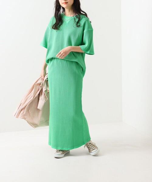 FREAK'S STORE（フリークスストア）の「ピグメントワッフルスカート（スカート・レディース・ブラック/ピンク/オレンジ/グリーン・ﾌﾘ-）」の10枚目の写真