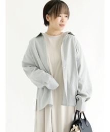 ehka sopo | ストライプ／チェックビッグシャツ(シャツ/ブラウス)