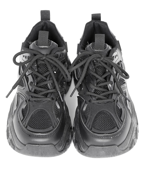 Figments（フィグメンツ）の「プラットフォームスニーカー（スニーカー・レディース・ブラック/オフホワイト・SMALL/MEDIUM）」の14枚目の写真