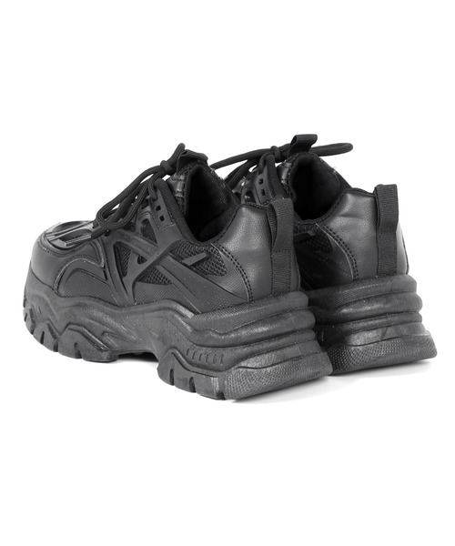 Figments（フィグメンツ）の「プラットフォームスニーカー（スニーカー・レディース・ブラック/オフホワイト・SMALL/MEDIUM）」の5枚目の写真