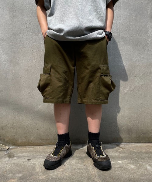WHO'S WHO gallery(フーズフーギャラリー)の「【KOOKY'N/クーキー】M-65カーゴショーツ(カーゴパンツ・メンズ・ホワイト/ブラック/ネイビー/カーキ/カモフラージュ/オレンジ・FREE)」の11枚目の写真
