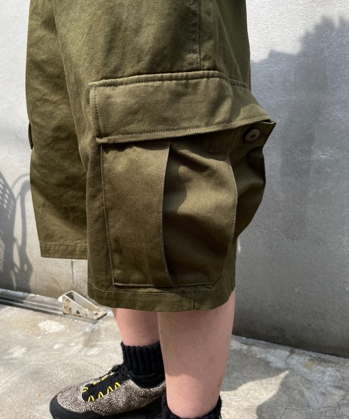 WHO'S WHO gallery(フーズフーギャラリー)の「【KOOKY'N/クーキー】M-65カーゴショーツ(カーゴパンツ・メンズ・ホワイト/ブラック/ネイビー/カーキ/カモフラージュ/オレンジ・FREE)」の12枚目の写真