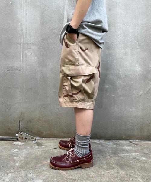 WHO'S WHO gallery(フーズフーギャラリー)の「【KOOKY'N/クーキー】M-65カーゴショーツ(カーゴパンツ・メンズ・ホワイト/ブラック/ネイビー/カーキ/カモフラージュ/オレンジ・FREE)」の19枚目の写真